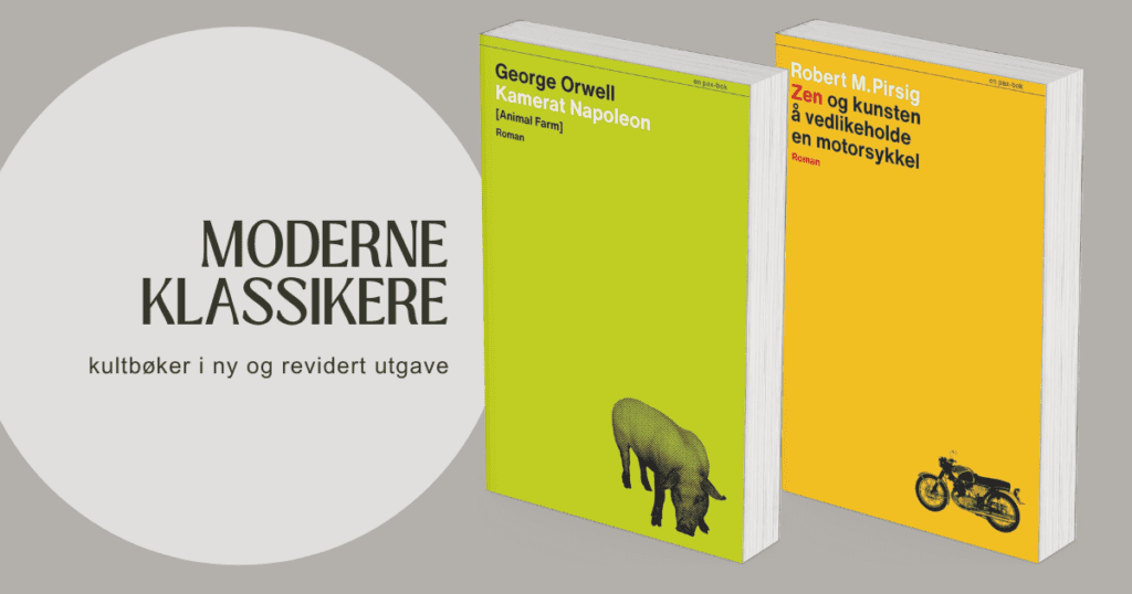 Bilde av bøkene Kamerat Napoleon og Zen og kunsten å vedlikeholde en motorsykkel