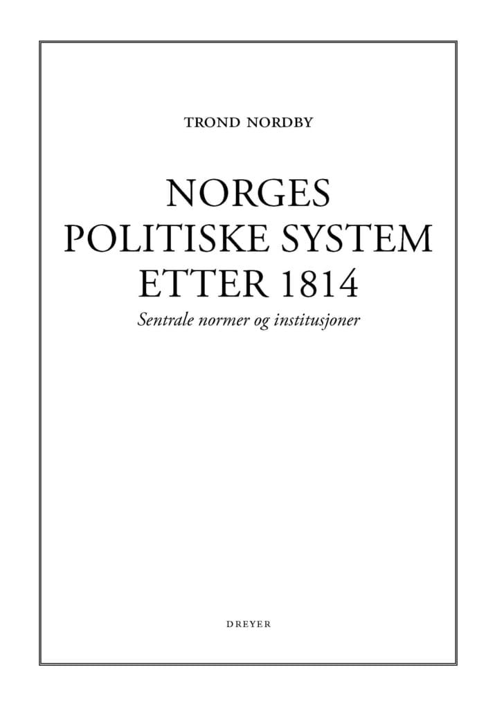 Norges politiske system etter 1814